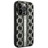 karl lagerfeld iphone 14 pro grey monogram stripe 4