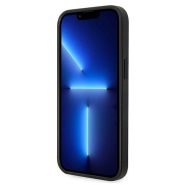 karl lagerfeld iphone 14 silver glitter plaque logo 5