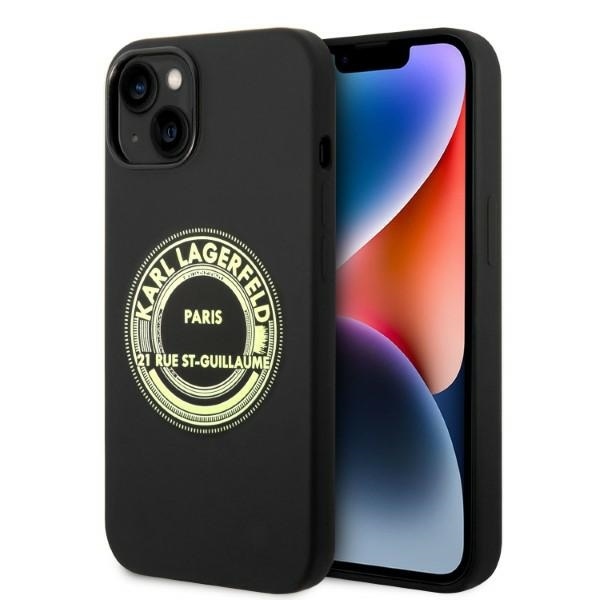 Ovitek Karl Lagerfeld za Apple iPhone 14 - Black RSG 1 karl lagerfeld ovitek iphone 14 black rsg 1