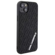 Ovitek Karl Lagerfeld za iPhone 15 Pro - Black 3D Rubber Multi Logo 11 ovitek karl lagerfeld apple iphone 15 pro rubber multi logo 7