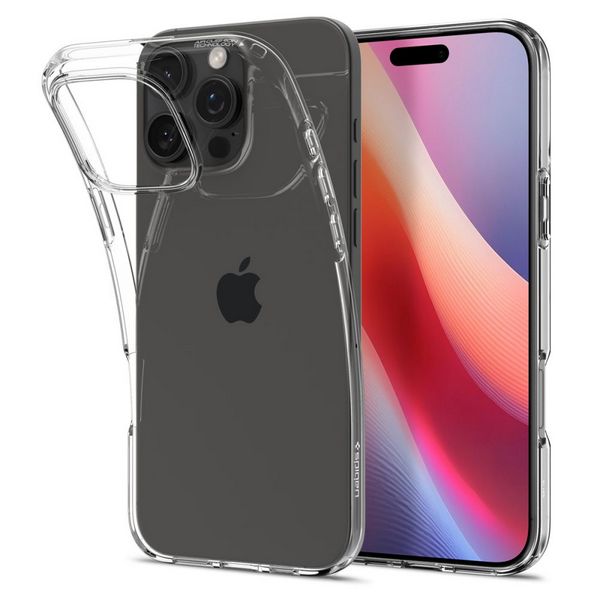 Spigen ovitek za iPhone 16 Pro Max - Liquid Crystal 5 iPhone 16 Pro Max v Spigen ovitku – zaščita kamere in zaslona