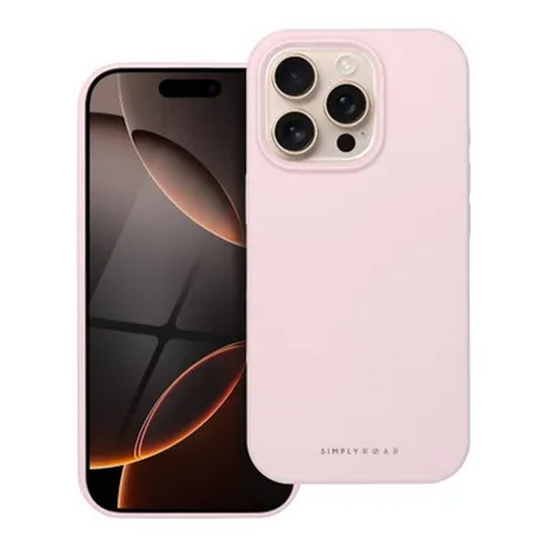 Ovitek Roar za iPhone 16 Pro - roza 2 ovitek roar iphone 16 pro roza 1
