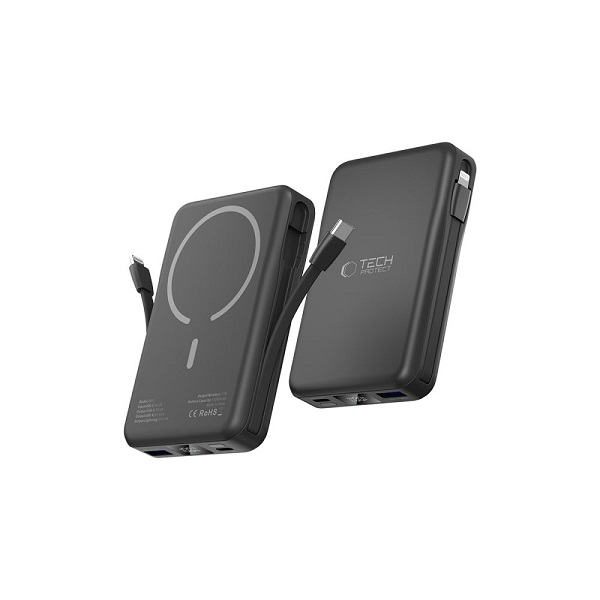 Power Bank Tech-Protect PB31 LifeMag 10.000 mAh z MagSafe, PD 3.0 5 Power Bank Tech-Protect PB31 LifeMag 10.000 mAh z MagSafe PD 3.0