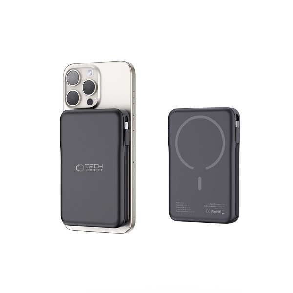 Power Bank Tech-Protect PB31 LifeMag 10.000 mAh z MagSafe, PD 3.0 7 Power Bank Tech-Protect PB31 LifeMag 10.000 mAh z MagSafe PD 3.0