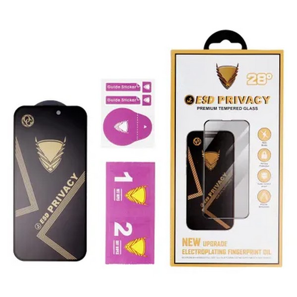 Zaščitno steklo za iPhone 16 Pro Max - Privacy OG