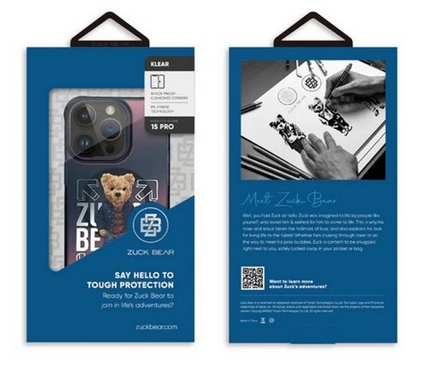 ZUCK BEAR California Cool ovitek za iPhone 16 z MagSafe - original embalaža