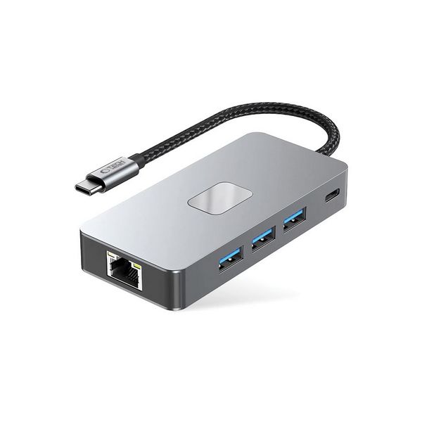 HUB Adapter 9v1 Tech Protect HB05 s priključki TYPE-C + USB2.0 + USB3.0 + HDMI 4K 60HZ + SD/TF + PD100W + RJ45 1000M.