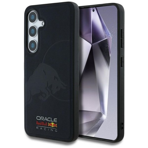 Ovitek Red Bull za Samsung S25 – črn 1 Ovitek Red Bull za Samsung S25 združuje vrhunske materiale, napredno zaščito in MagSafe tehnologijo v elegantnem, športnem ovitku.