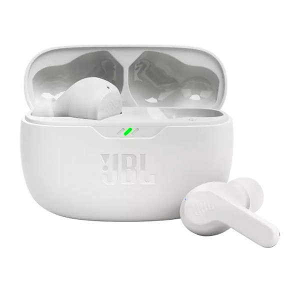 Bluetooth slušalke JBL Wave Beam 1 Bluetooth slušalke JBL Wave Beam – Globok bas, vrhunska zabava! Izjemen zvok, dolga avtonomija in odpornost na vodo.