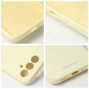 Detajl mehke in matirane teksture rumenega ovitka Roar Cloud Skin za Samsung Galaxy A56