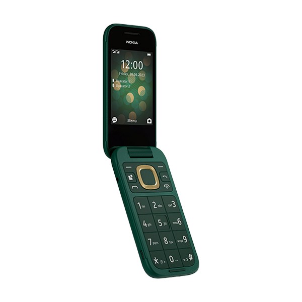 gsm telefon Nokia 2660 Flip – pogled na fizično tipkovnico z velikimi gumbi