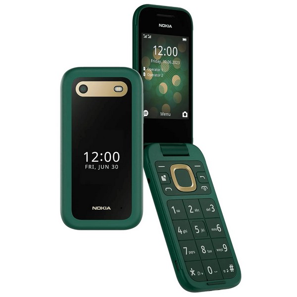 Preklopna Nokia 2660 Flip – odprta in pripravljena za uporabo