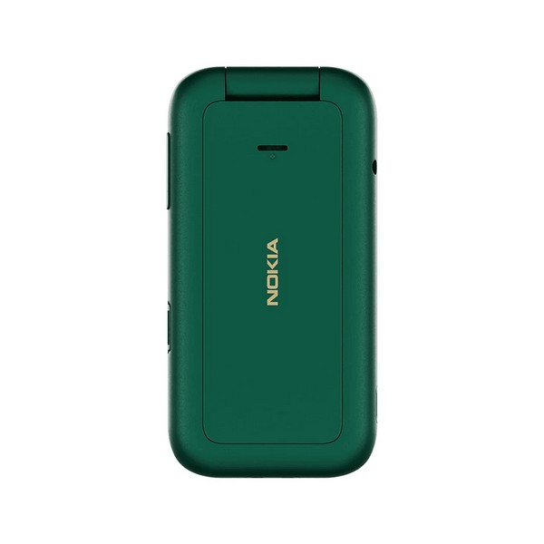 Zadnja stran Nokie 2660 Flip z elegantno zeleno barvo in kamero