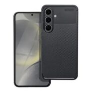 Črn ovitek Carbon Premium za Samsung Galaxy A36 6 Ovitek za Samsung A36 – ojačani vogali in protizdrsni robovi