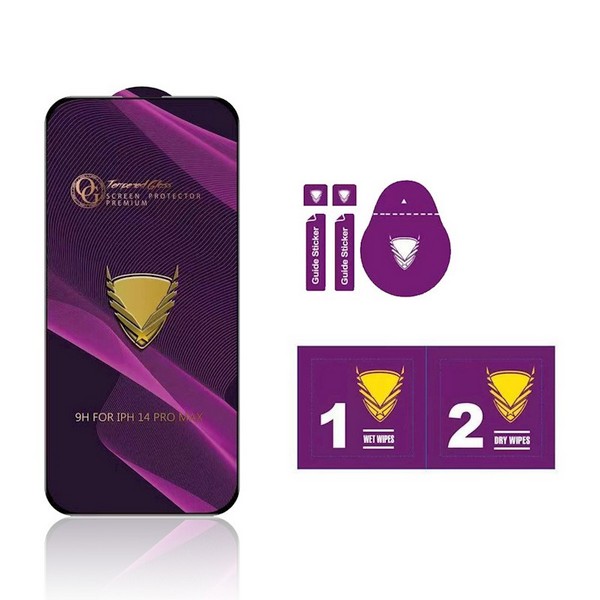 Komplet za montažo zaščitnega stekla – čistilni robček, mikrofibra in nalepke za prah