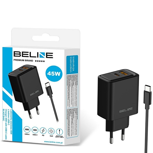 Hisni polnilec Beline 45W GaN BLN2CB45C 1
