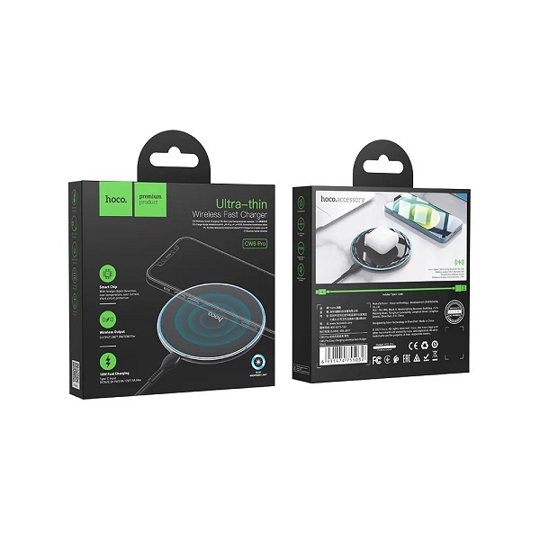 Brezžični polnilec Hoco CW6 Pro 15W z LED osvetlitvijo 5 Brezžični polnilec Hoco CW6 Pro 15W z LED osvetlitvijo