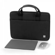 WiWU Genius Combo Set vodoodporna torba za prenosnik 14″ črna, torba+miška+podloga