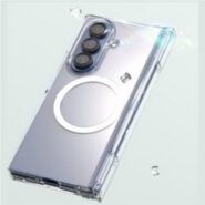 Araree Nukin MagSafe ovitek za Samsung Galaxy Z Fold 7 – prozoren, z magnetnim obročem.