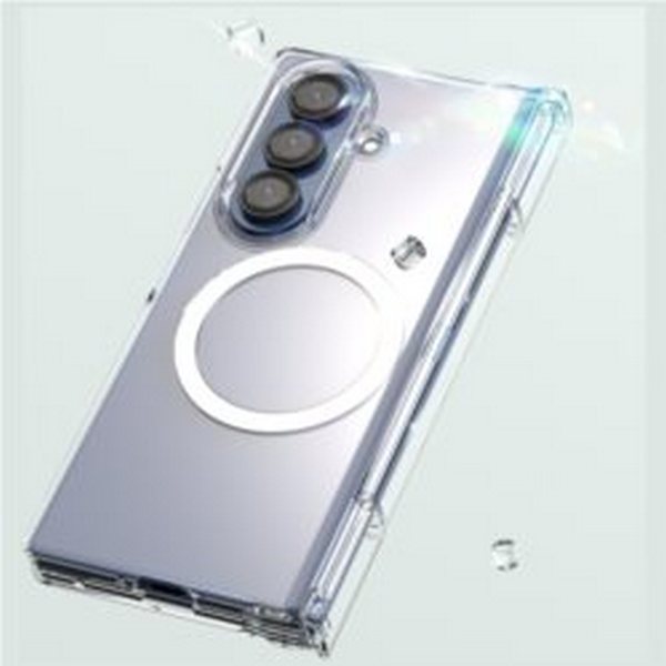 Araree Nukin MagSafe ovitek za Samsung Galaxy Z Fold 7 – prozoren, z magnetnim obročem.