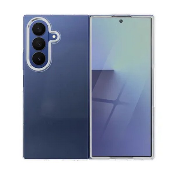 Prozoren ovitek za Samsung Galaxy Z Fold 7, odprt pogled.