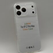 prozoren ovitek za iPhone 17 Pro Max – Slim 2mm, pogled od spredaj