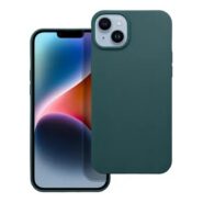 Mat zelen ovitek za Redmi 15C nameščen na telefon