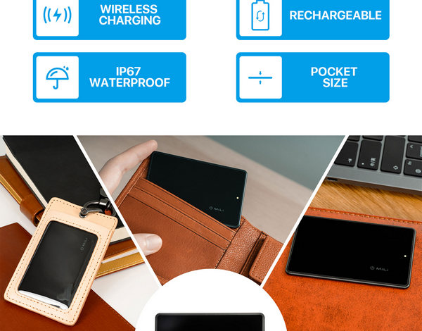 MiLi MiCard ultra tanka Bluetooth sledilna kartica