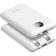 Powerbank Veger C11 W1170 10.000 mAh 22,5W PD QC3.0 z vgrajenima USB-C in Lightning kabloma – bel 6 Powerbank Veger C11